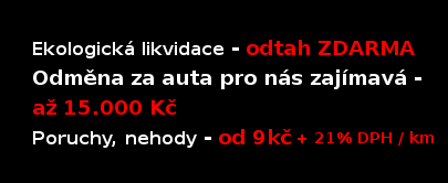 Paušál Praha 999 Kč konečná cena !!!! Žádné příplatky !!!! Mimo Prahu 9 Kč za kilometr, ceny jsou bez DPH